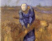 文森特 威廉 梵高 : 捆麦子的妇女